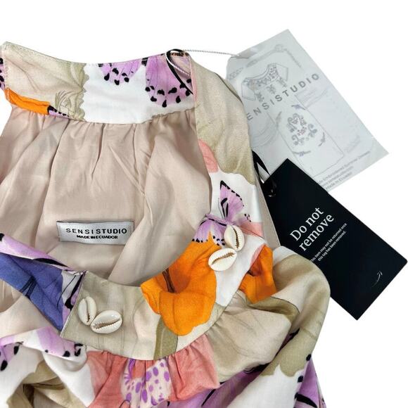 New Women’s Sensi Studio Halter Neck Maxi Dress Size L - Picture 4 of 8